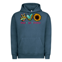 Pigment Midnight Navy Peace Love Sunshine Urban Hoodie - RanaPortraitStore
