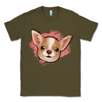 Army Green chihuahua pink glitter Classic Tee - Jasminsmagicworld