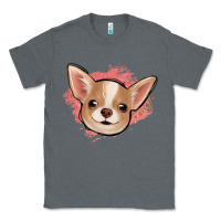 Charcoal Heather chihuahua pink glitter Classic Tee - Jasminsmagicworld