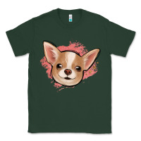Sports Green chihuahua pink glitter Classic Tee - Jasminsmagicworld