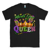 Black mardi gras queen Classic Tee - FaDigitalArtStudio