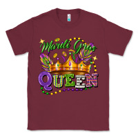 Burgundy mardi gras queen Classic Tee - FaDigitalArtStudio