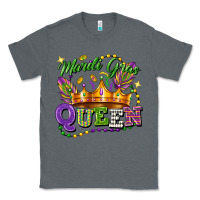 Charcoal Heather mardi gras queen Classic Tee - FaDigitalArtStudio
