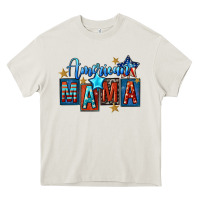 Cream American mama Mother's Day Heavy Core Tee - FaDigitalArtStudio