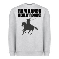 Heather Grey Ram Ranch Really Rocks! Heavyweight Sweatshirt - Bettercallsaul