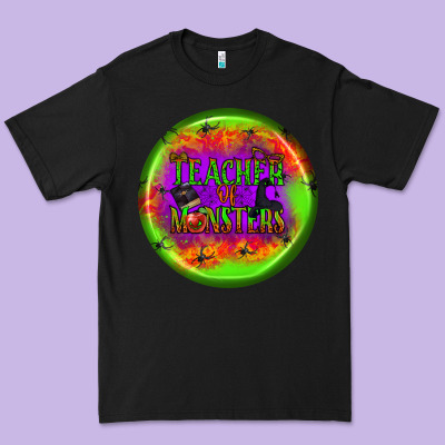 Teacher Monsters Earrings Premium Tee Designed By Bundleandbundleshop