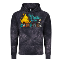 Cloud Black life is better by the campfire Vintage Hoodie - Artiststas