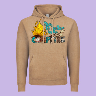 Life Is Better By The Campfire Vintage Hoodie Designed By Artiststas