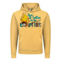 Vintage Mustard life is better by the campfire Vintage Hoodie - Artiststas