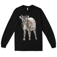 Black reindeer fawn deer Long Sleeve Tee - LillyAllenDesigns
