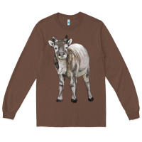Chestnut reindeer fawn deer Long Sleeve Tee - LillyAllenDesigns
