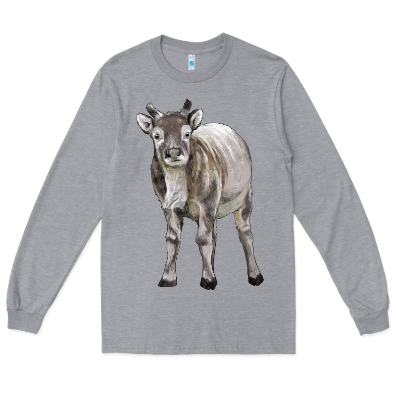 Reindeer Fawn Deer Long Sleeve Tee by LillyAllenDesigns | Teevron