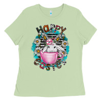 Matcha Happy Easter Ladies Tee - CowhideDigitalArt