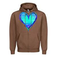 Chestnut Mermaid Heart Zipper Hoodie - Jasminsmagicworld