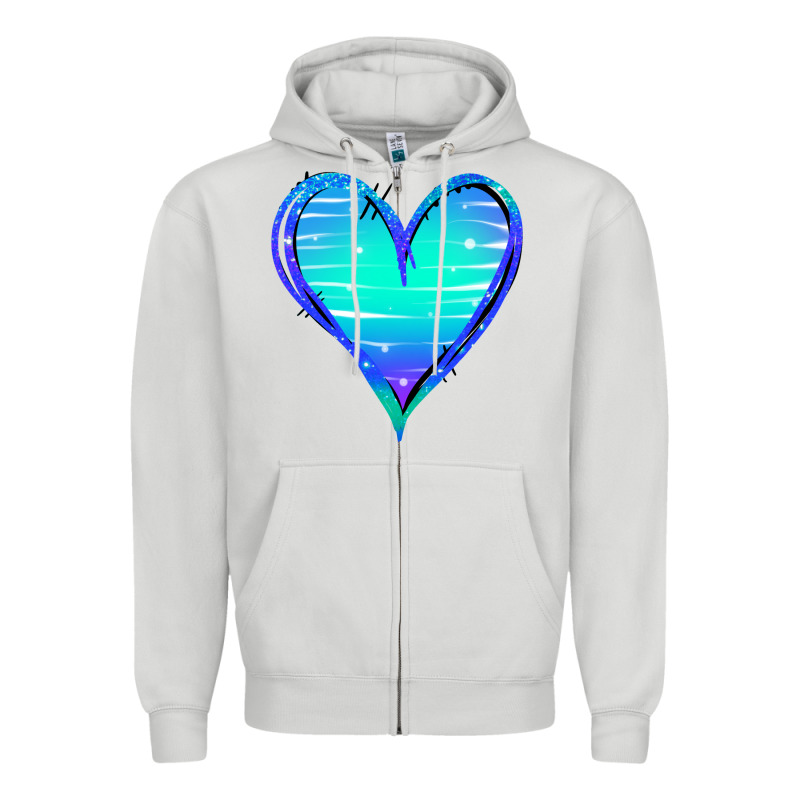 Mermaid Heart Zipper Hoodie by Jasminsmagicworld | Teevron