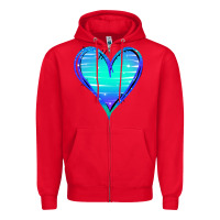 Red Mermaid Heart Zipper Hoodie - Jasminsmagicworld