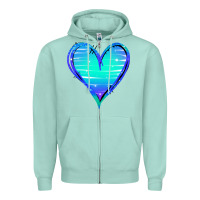 Seafoam Mermaid Heart Zipper Hoodie - Jasminsmagicworld