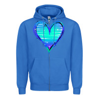 True Royal Mermaid Heart Zipper Hoodie - Jasminsmagicworld