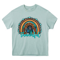 Arona western thanksgiving rainbow with turkey Heavy Core Tee - RanaPortraitStore