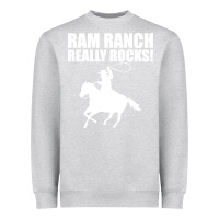 Heather Grey Ram Ranch Really Rocks! Heavyweight Sweatshirt - Bettercallsaul