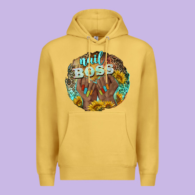 Nail Boss Premium Hoodie Designed By Barkaloodesign