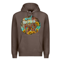 Coffee nail boss Premium Hoodie - BarkalooDesign