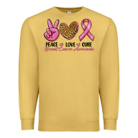 Antique Gold peace love cure Premium Sweatshirt - RanaPortraitStore
