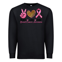Black peace love cure Premium Sweatshirt - RanaPortraitStore