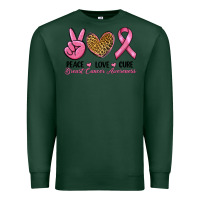 Sports Green peace love cure Premium Sweatshirt - RanaPortraitStore