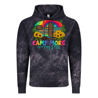 Cloud Black camp more worry less with caravan Vintage Hoodie - Artiststas