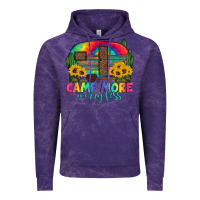 Cloud Purple camp more worry less with caravan Vintage Hoodie - Artiststas