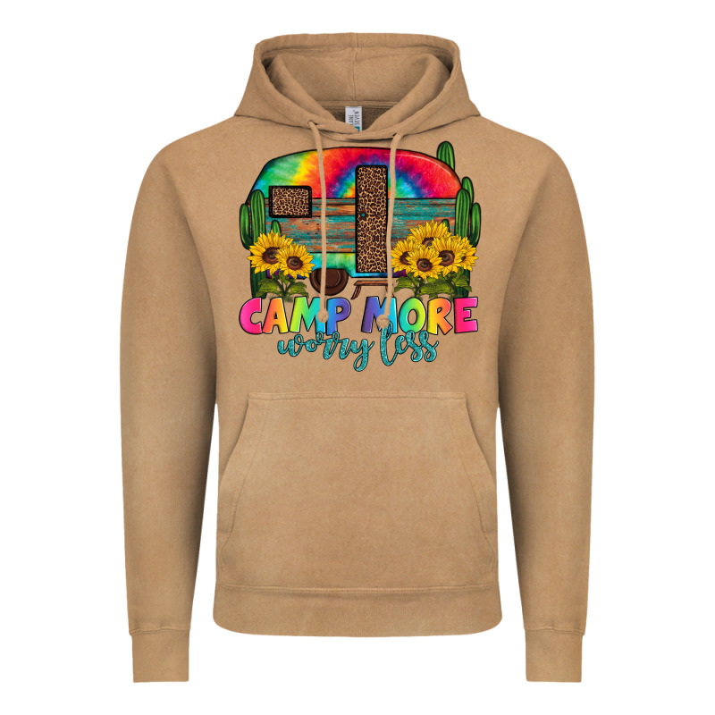 Camp More Worry Less With Caravan Vintage Hoodie by Artiststas | Teevron