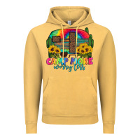 Vintage Mustard camp more worry less with caravan Vintage Hoodie - Artiststas