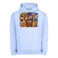Pigment Grape Ice 4th of July Highland Cattle Urban Hoodie - RanaPortraitStore