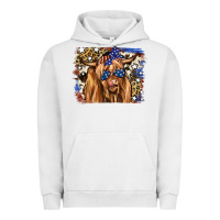 Pigment Lunar Rock 4th of July Highland Cattle Urban Hoodie - RanaPortraitStore