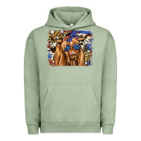 Pigment Oil Green 4th of July Highland Cattle Urban Hoodie - RanaPortraitStore