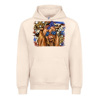 Sandshell 4th of July Highland Cattle Urban Hoodie - RanaPortraitStore