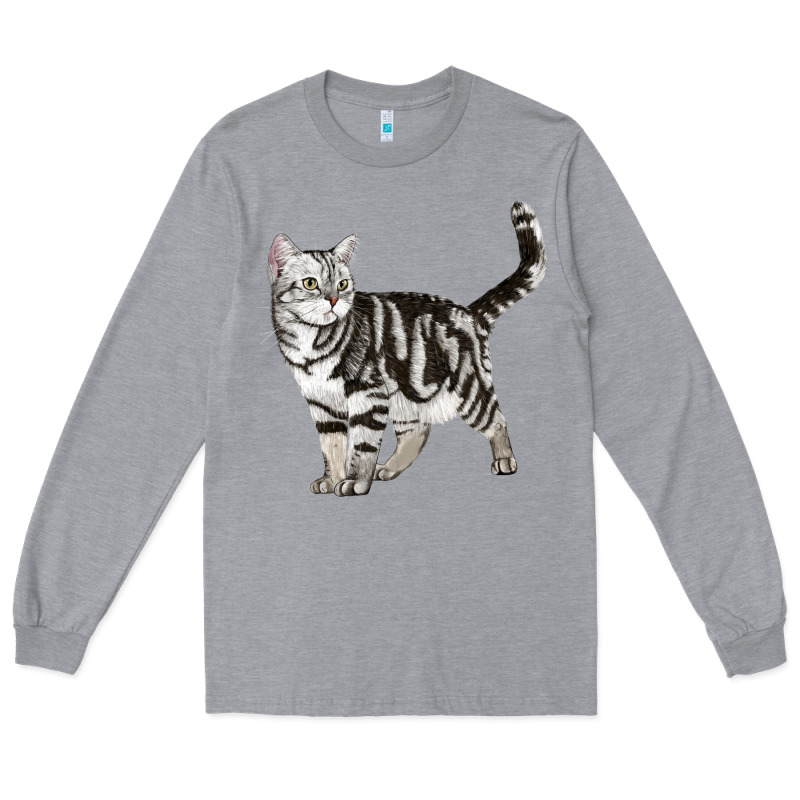 American Shorthair Cat Long Sleeve Tee by LillyAllenDesigns | Teevron
