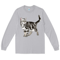 Moon Dust American Shorthair Cat Long Sleeve Tee - LillyAllenDesigns