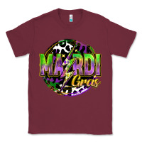 Burgundy mardi gras lightning Classic Tee - FaDigitalArtStudio