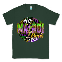 Sports Green mardi gras lightning Classic Tee - FaDigitalArtStudio
