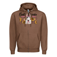 Chestnut western bull terrier mom Zipper Hoodie - RanaPortraitStore