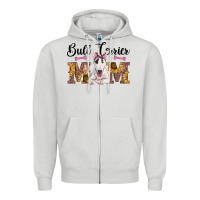 Dove Grey western bull terrier mom Zipper Hoodie - RanaPortraitStore