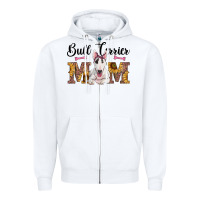 White western bull terrier mom Zipper Hoodie - RanaPortraitStore