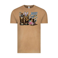 Vintage Camel Happy Easter Vintage Tee - CowhideDigitalArt