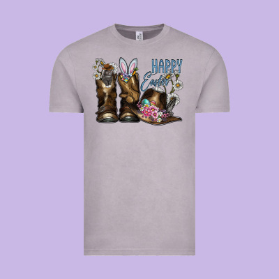 Happy Easter Vintage Tee Designed By Cowhidedigitalart