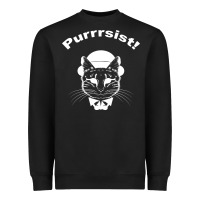 Black Purrrsist Heavyweight Sweatshirt - Bettercallsaul
