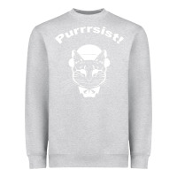 Heather Grey Purrrsist Heavyweight Sweatshirt - Bettercallsaul