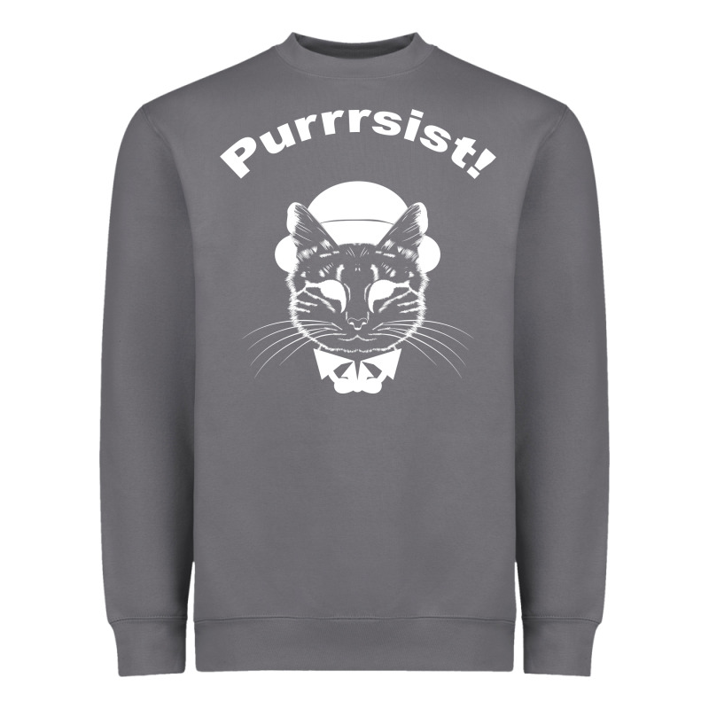 Purrrsist Heavyweight Sweatshirt by Bettercallsaul | Teevron