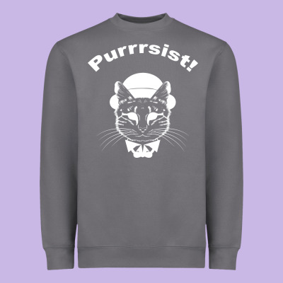 Purrrsist Heavyweight Sweatshirt Designed By Bettercallsaul